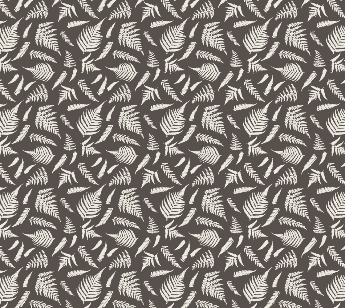 fern silhouette brown and swiss coffee