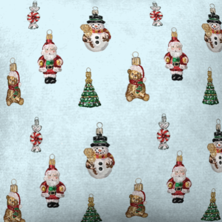 Vintage Ornaments Pillow Case