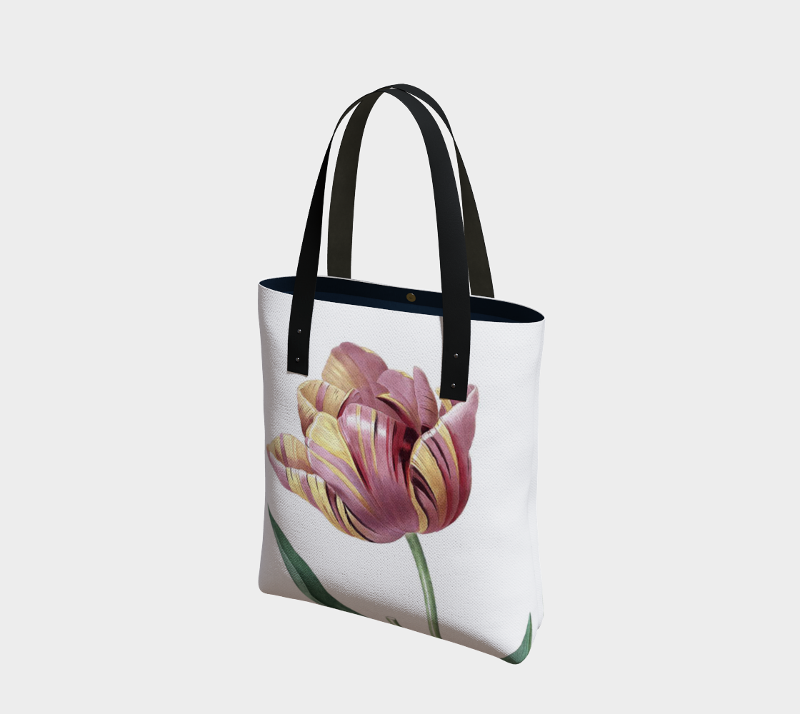 Vintage Botanical Tulip Tote