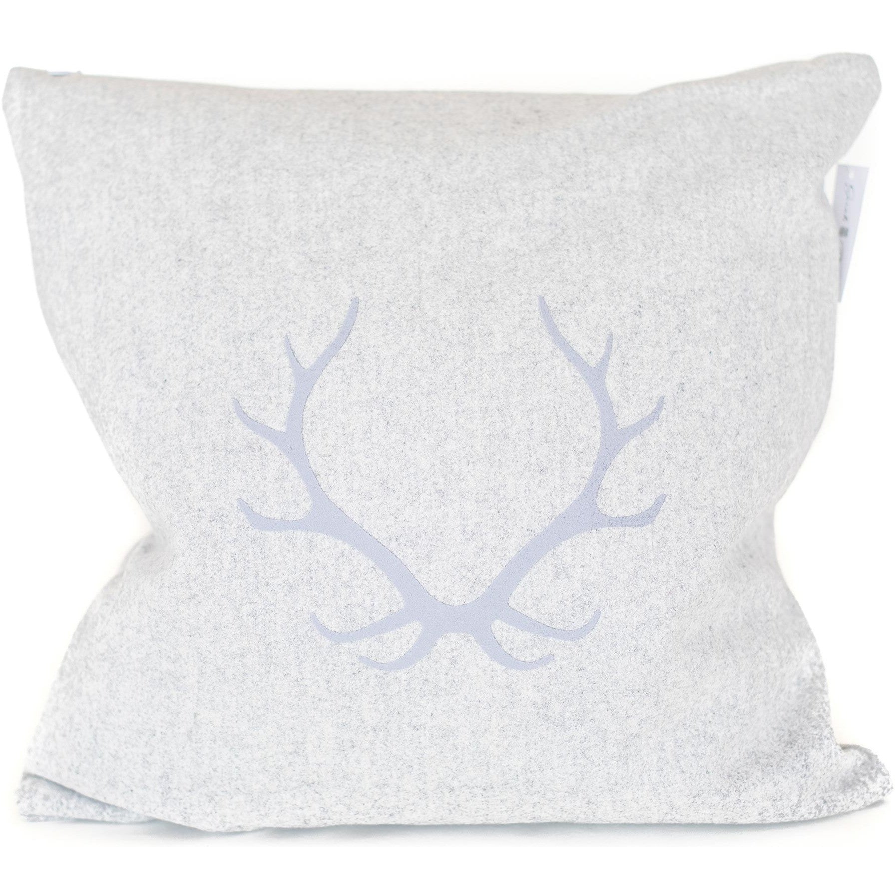 Antlers Merino Wool Throw Pillow.