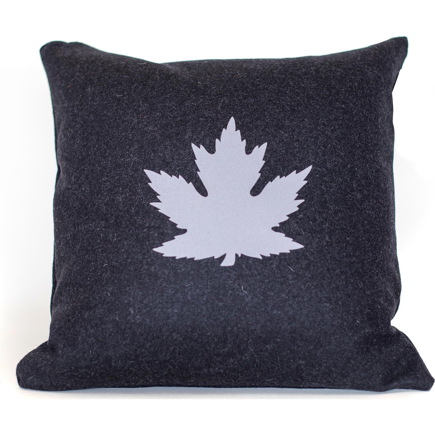 Maple Leaf Merino Wool Throw Pillow.