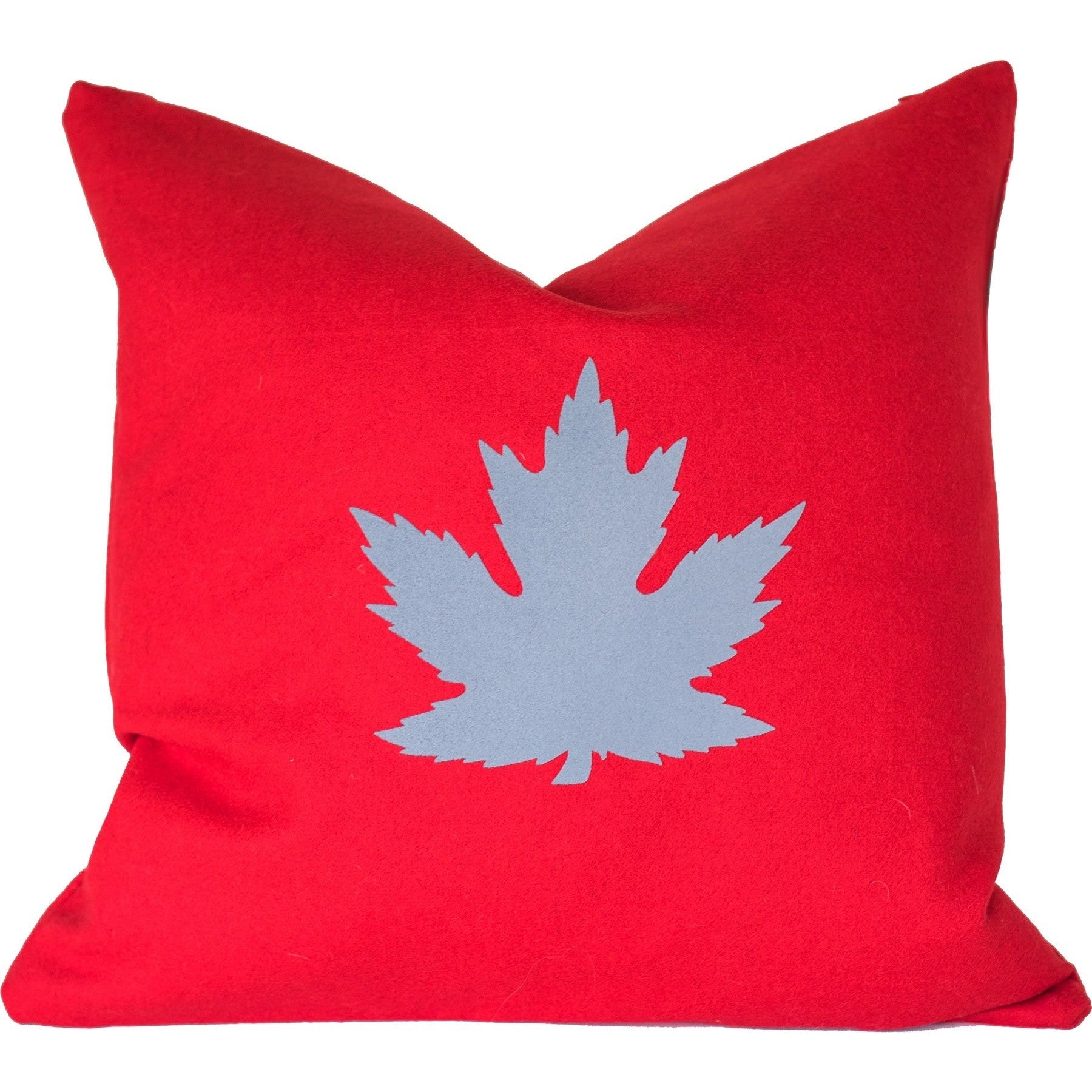 Maple Leaf Merino Wool Throw Pillow.