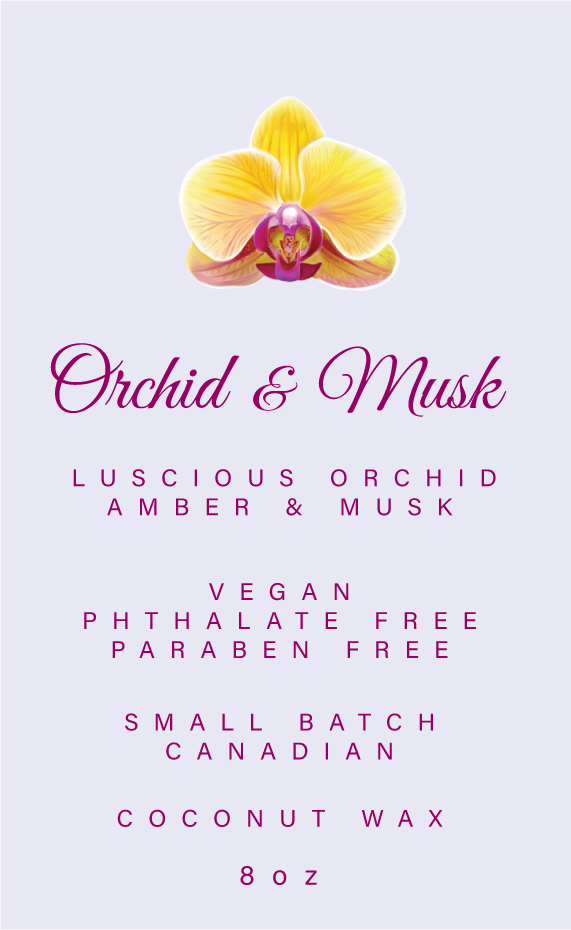 Orchid and Musk Luxury Candle