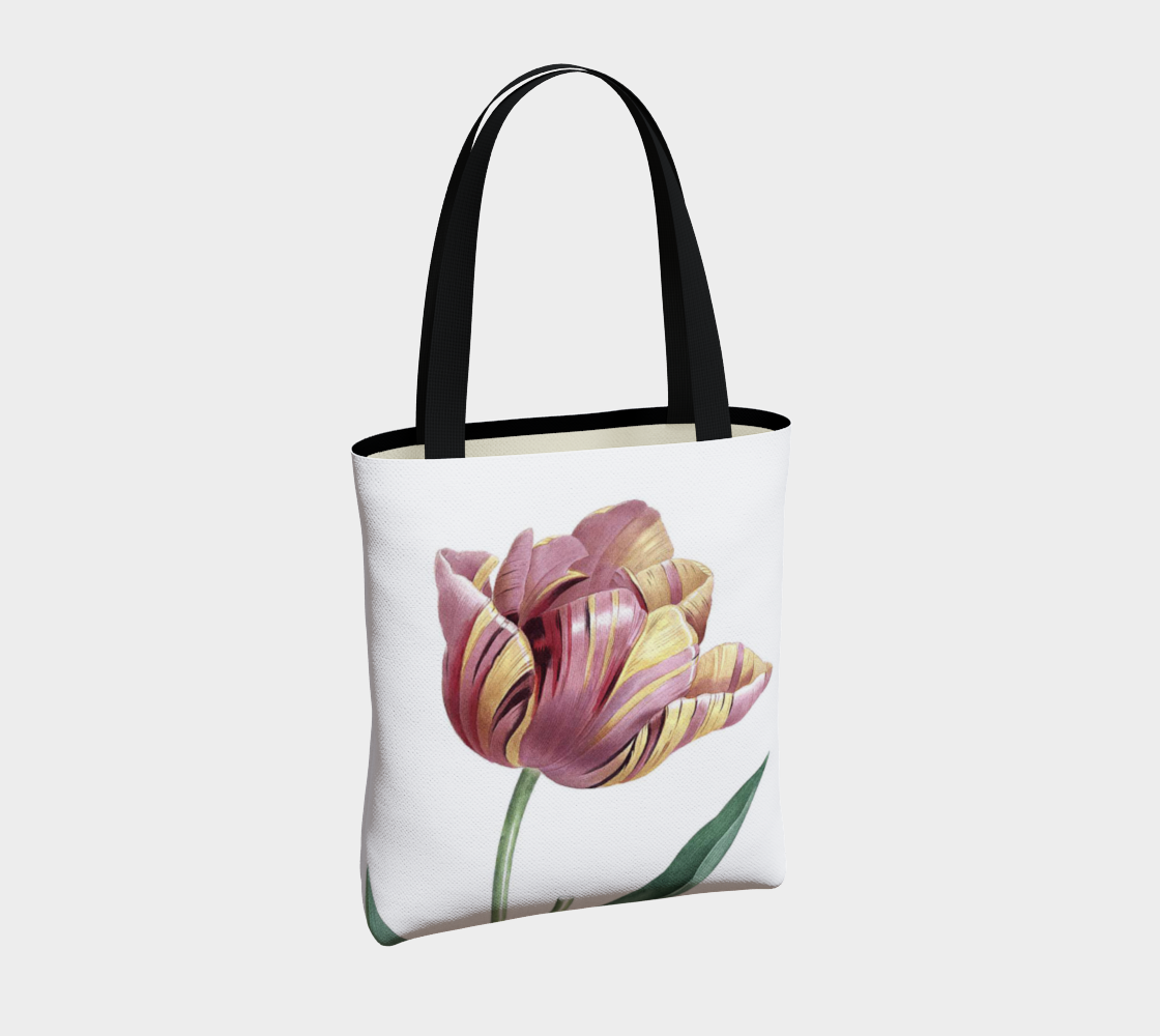 Vintage Botanical Tulip Tote