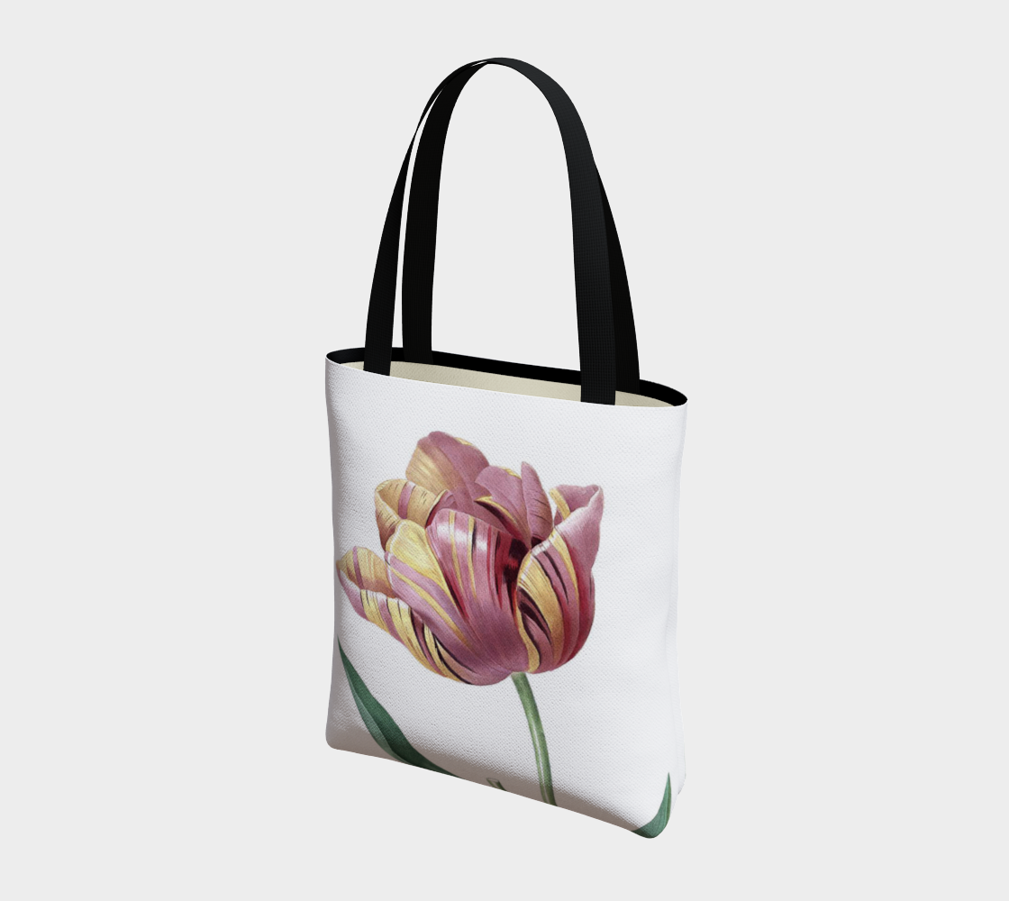 Vintage Botanical Tulip Tote