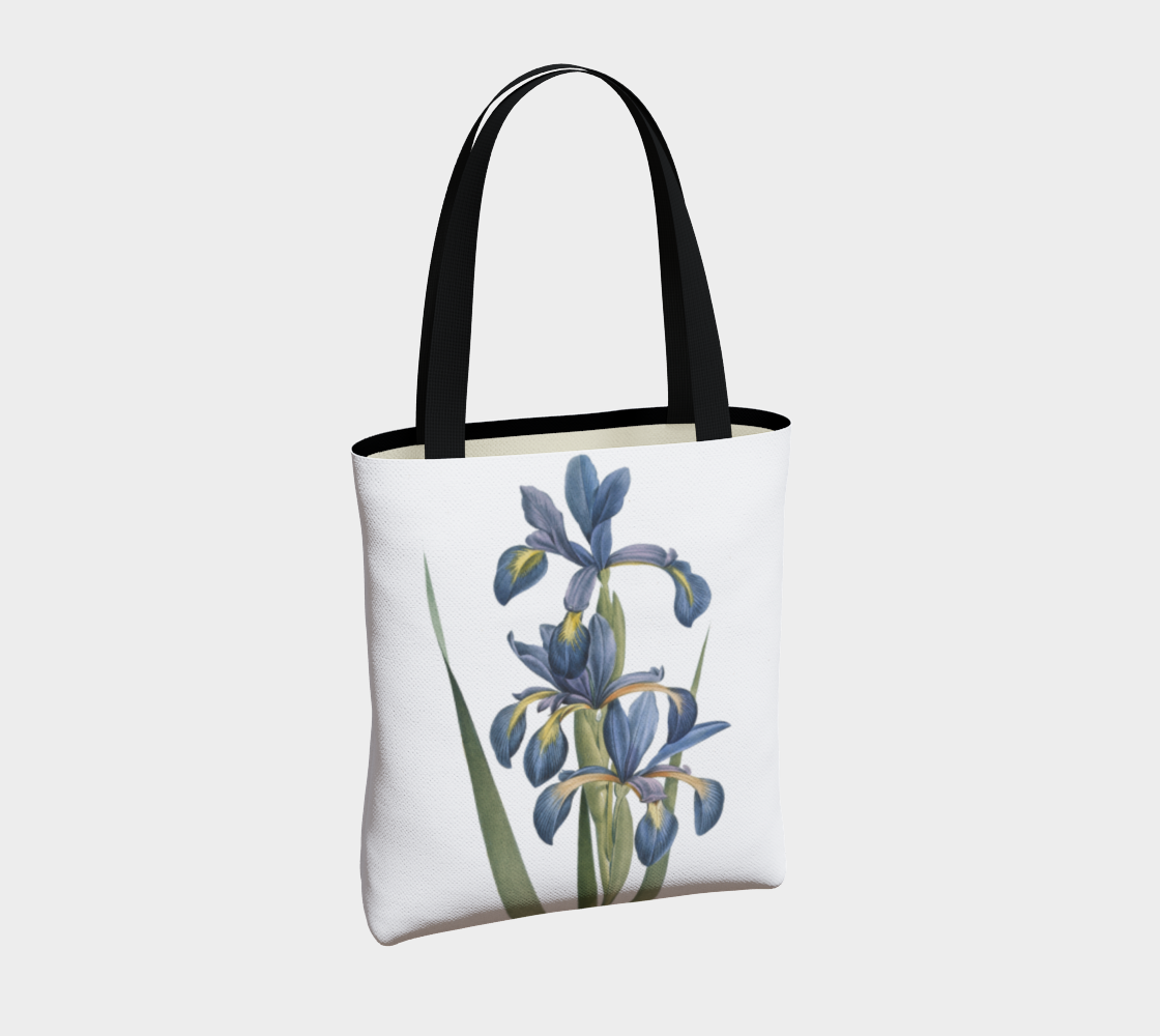 Vintage Botanical Iris Tote