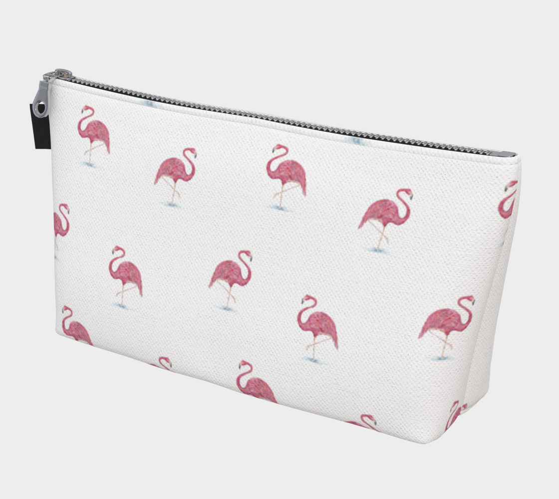 Flamingo makeup bag