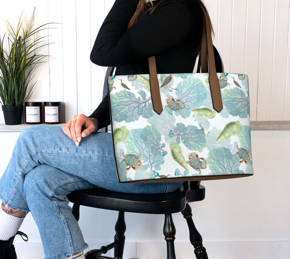 By the shore nvegan leather tote