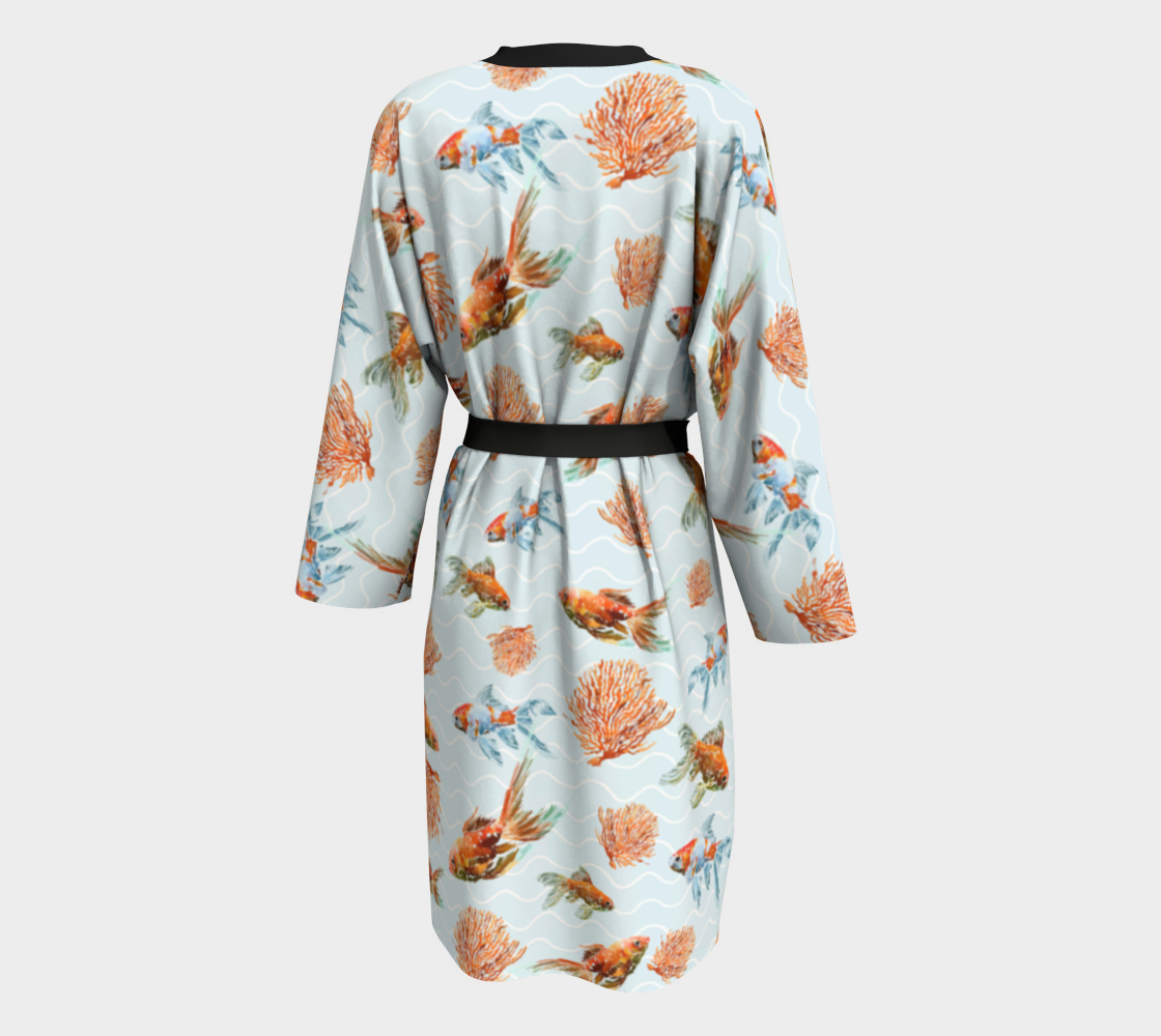 GOLDFISH WATERCOLOUR Kimono
