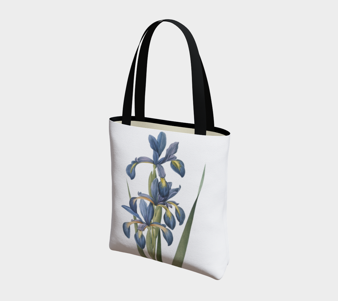 Vintage Botanical Iris Tote