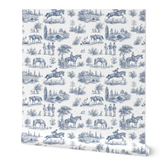HUNTER TOILE WALLPAPER