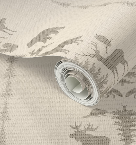 NORTH WOODS STRIPE WALLPAPER